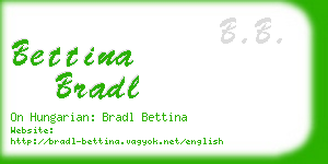 bettina bradl business card